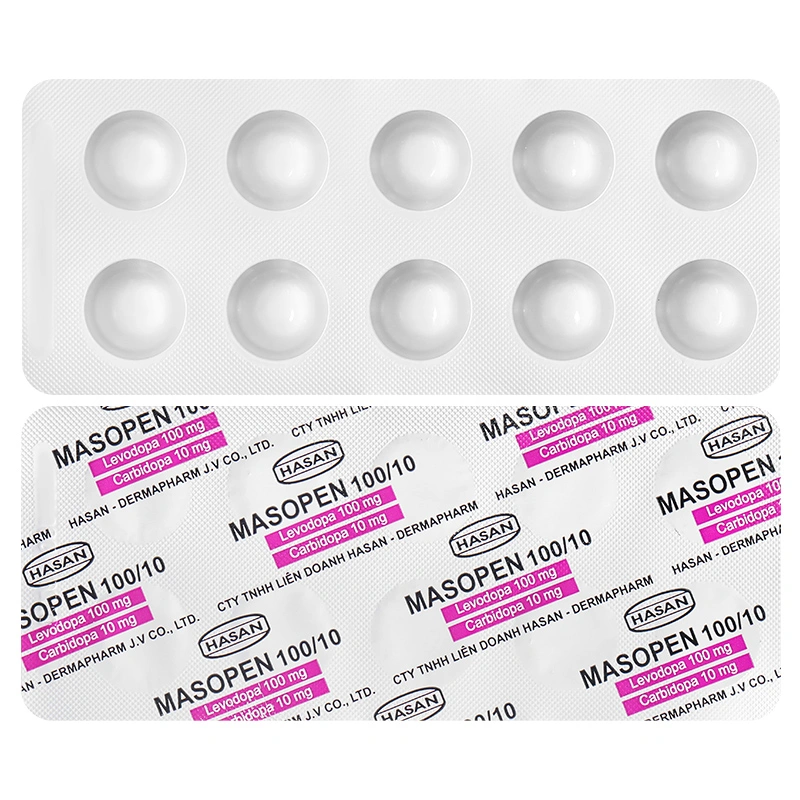 Masopen 100/10 điều trị hội chứng Parkinson (3 vỉ x 10 viên) - 6